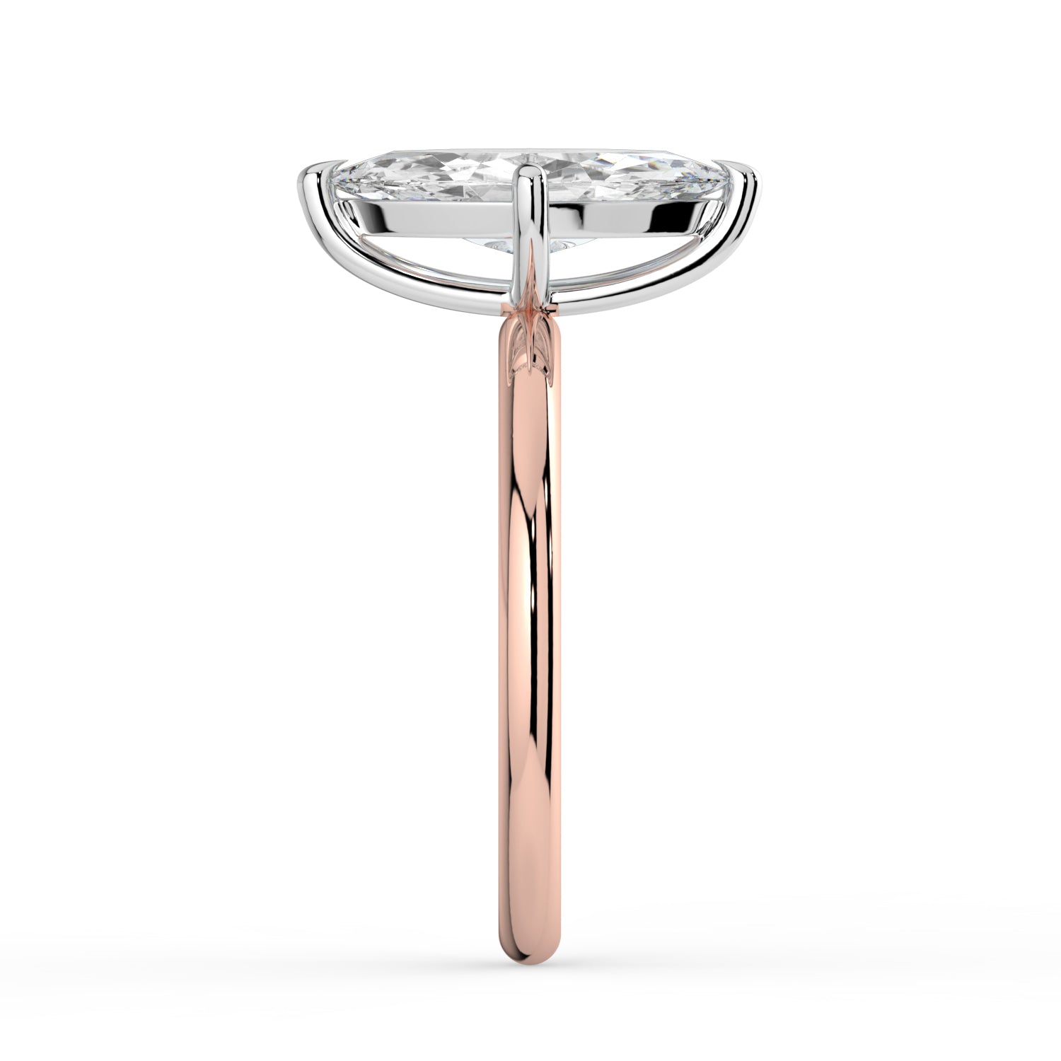 The Nova Ring - Marquise Solitaire