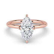The Nova Ring — Marquise Solitaire Lab-Grown Diamond Engagement Ring in Rose Gold | The Jewel Concierge