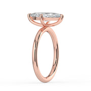 The Nova Ring — Marquise Solitaire Lab-Grown Diamond Engagement Ring in Rose Gold | The Jewel Concierge