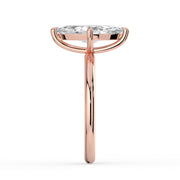 The Nova Ring — Marquise Solitaire Lab-Grown Diamond Engagement Ring in Rose Gold | The Jewel Concierge