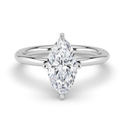 The Nova Ring — Marquise Solitaire Lab-Grown Diamond Engagement Ring in White Gold | The Jewel Concierge