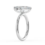 The Nova Ring — Marquise Solitaire Lab-Grown Diamond Engagement Ring in White Gold | The Jewel Concierge