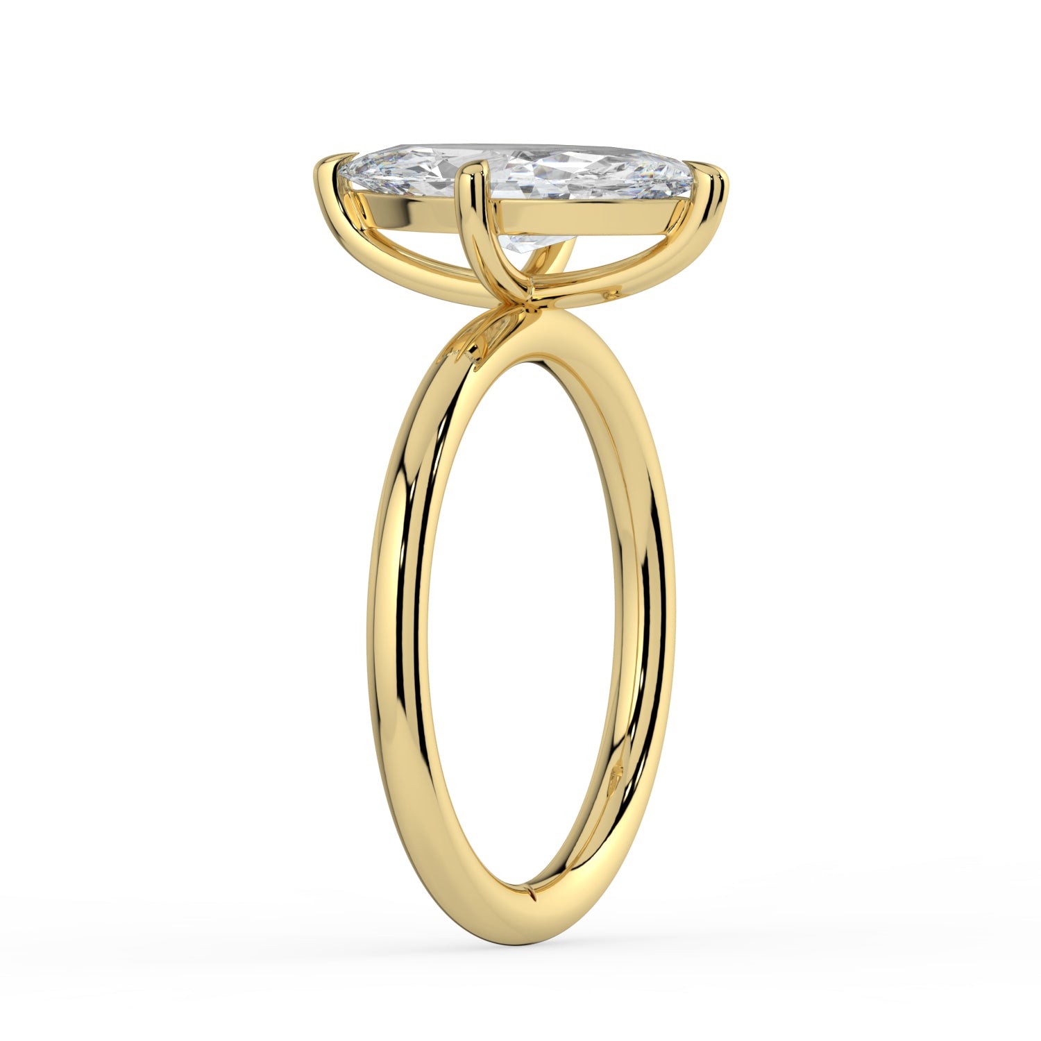 The Nova Ring - Marquise Solitaire