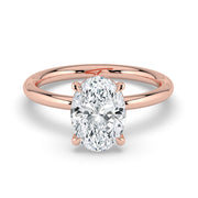 The Nova Ring — Oval Solitaire Lab-Grown Diamond Engagement Ring in Rose Gold | The Jewel Concierge