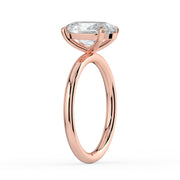 The Nova Ring — Oval Solitaire Lab-Grown Diamond Engagement Ring in Rose Gold | The Jewel Concierge