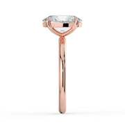 The Nova Ring — Oval Solitaire Lab-Grown Diamond Engagement Ring in Rose Gold | The Jewel Concierge