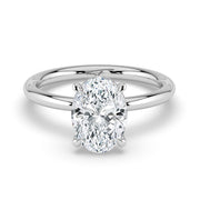 The Nova Ring — Oval Solitaire Lab-Grown Diamond Engagement Ring in White Gold | The Jewel Concierge