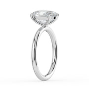 The Nova Ring — Oval Solitaire Lab-Grown Diamond Engagement Ring in White Gold | The Jewel Concierge
