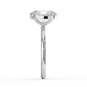 The Nova Ring — Oval Solitaire Lab-Grown Diamond Engagement Ring in White Gold | The Jewel Concierge