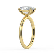 The Nova Ring — Oval Solitaire Lab-Grown Diamond Engagement Ring in Yellow Gold | The Jewel Concierge