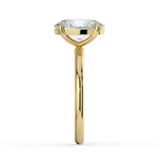 The Nova Ring — Oval Solitaire Lab-Grown Diamond Engagement Ring in Yellow Gold | The Jewel Concierge