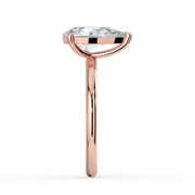 The Nova Ring — Pear Solitaire Lab-Grown Diamond Engagement Ring in Rose Gold | The Jewel Concierge
