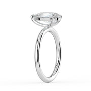 The Nova Ring — Pear Solitaire Lab-Grown Diamond Engagement Ring in White Gold | The Jewel Concierge