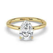 The Nova Ring — Pear Solitaire Lab-Grown Diamond Engagement Ring in Yellow Gold | The Jewel Concierge