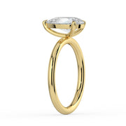 The Nova Ring — Pear Solitaire Lab-Grown Diamond Engagement Ring in Yellow Gold | The Jewel Concierge