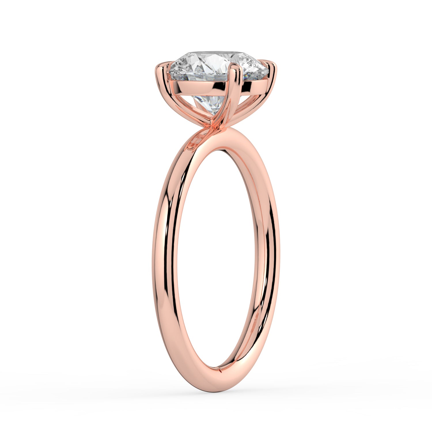 The Nova Ring - 2.00 ct. 4 Claw Round Solitaire