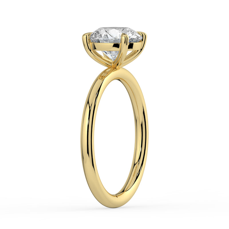 The Nova Ring - 2.00 ct. 4 Claw Round Solitaire