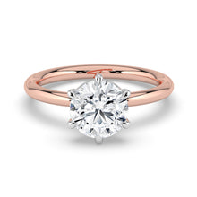 The Nova Ring - 6 Claw Round Solitaire