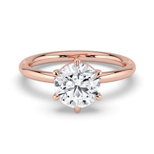 The Nova Ring - 6 Claw Round Solitaire