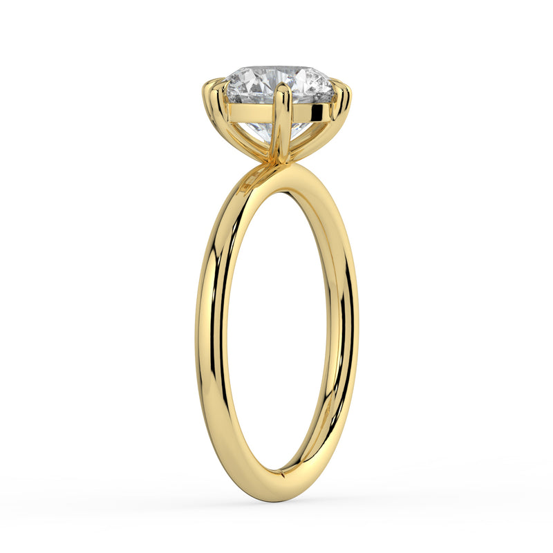 The Nova Ring - 6 Claw Round Solitaire
