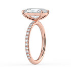 The Astra Ring - Radiant Solitaire with Pavé Band
