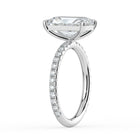 The Astra Ring - Radiant Solitaire with Pavé Band