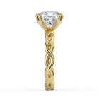 The Elysande Ring - Cushion Solitaire with Braided Band