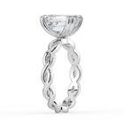 The Elysande Ring -  Emerald Solitaire with Braided Band