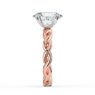 The Elysande Ring - Oval Solitaire with Braided Band