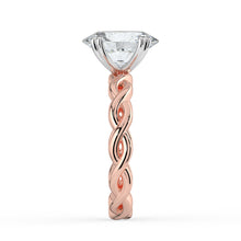 The Elysande Ring - Oval Solitaire with Braided Band