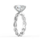 The Elysande Ring - Oval Solitaire with Braided Band