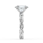 The Elysande Ring - Oval Solitaire with Braided Band