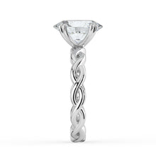 The Elysande Ring - Oval Solitaire with Braided Band