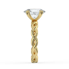 The Elysande Ring - Oval Solitaire with Braided Band