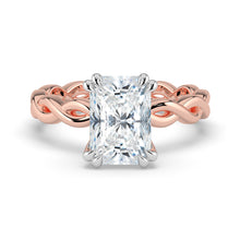 The Elysande Ring - Radiant Solitaire with Braided Band