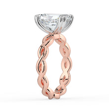 The Elysande Ring - Radiant Solitaire with Braided Band