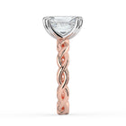 The Elysande Ring - Radiant Solitaire with Braided Band