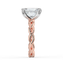 The Elysande Ring - Radiant Solitaire with Braided Band