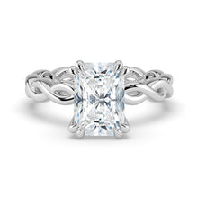 The Elysande Ring - Radiant Solitaire with Braided Band