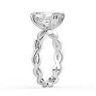 The Elysande Ring - Radiant Solitaire with Braided Band