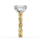 The Elysande Ring - Radiant Solitaire with Braided Band