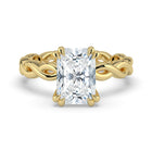 The Elysande Ring - Radiant Solitaire with Braided Band