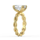 The Elysande Ring - Radiant Solitaire with Braided Band