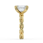 The Elysande Ring - Radiant Solitaire with Braided Band