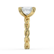 The Elysande Ring - Radiant Solitaire with Braided Band