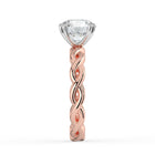 The Elysande Ring - Round Solitaire with Braided Band
