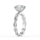 The Elysande Ring - Round Solitaire with Braided Band