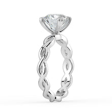 The Elysande Ring - Round Solitaire with Braided Band