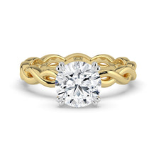 The Elysande Ring - Round Solitaire with Braided Band