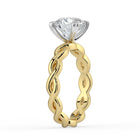 The Elysande Ring - Round Solitaire with Braided Band